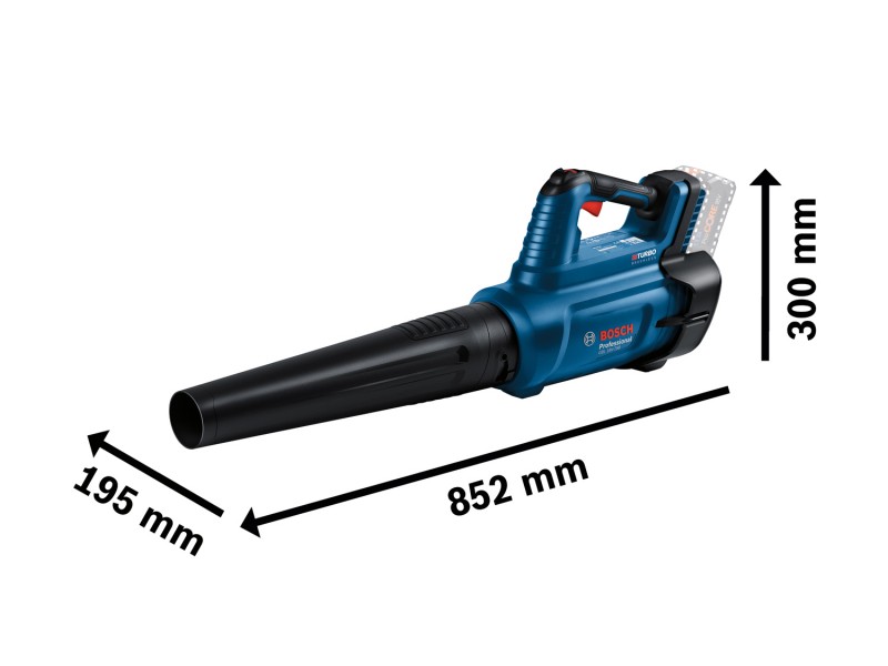 Akumulatorski puhalnik Bosch GBL 18V-750, 18V, 198km/h, 2.8kg, 06008D2000